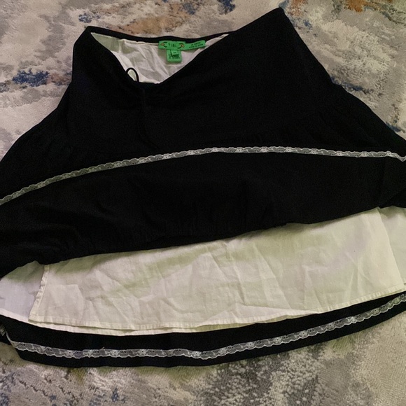 Black knee length TIBI skirt , size US10. - Picture 4 of 5